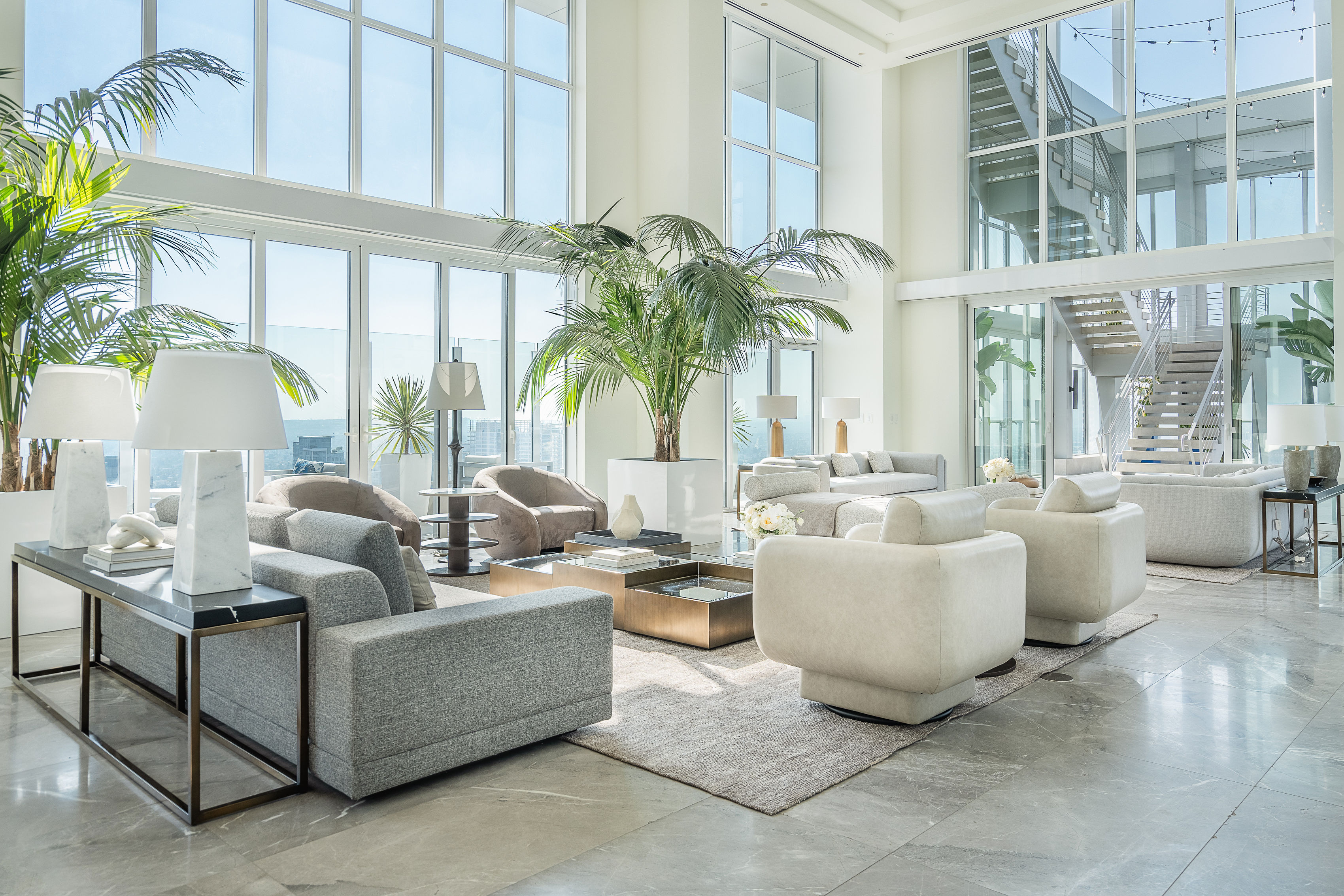 825 S. Hill living area with skyline view